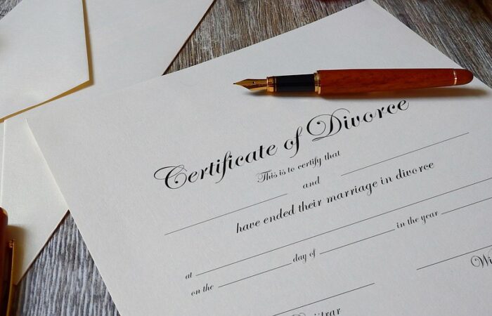 certificat de divorce
